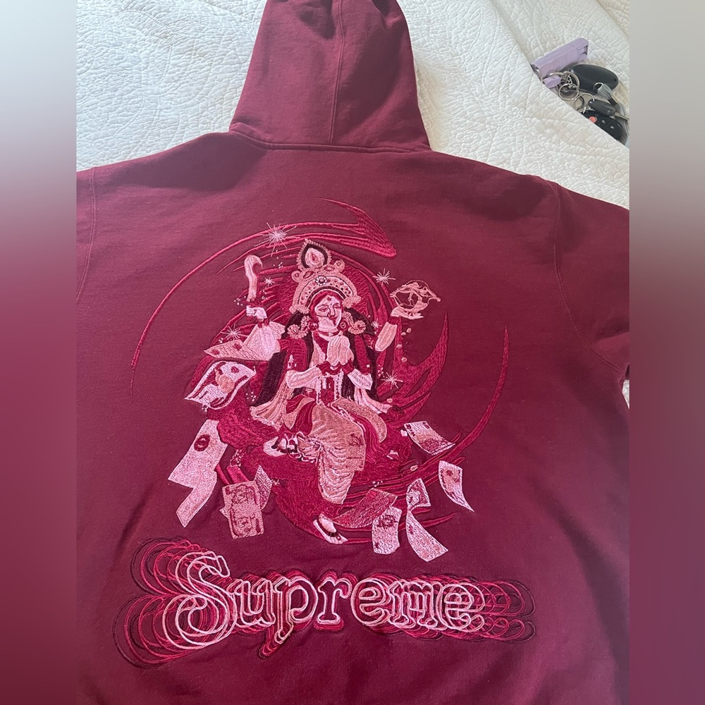 Supreme Lakshmi Zip-up Hooded Sweatshirt, size men’s medium, like new, fw22
